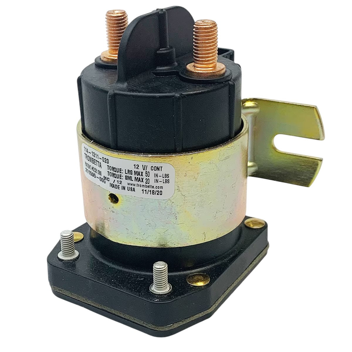 Trombetta 114-1211-020-02 Contactor Solenoid – 12V DC BEAR AH