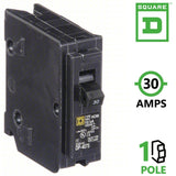 Square D 30 Amp Circuit Breaker HOM130 Homeline Single Pole, 120V