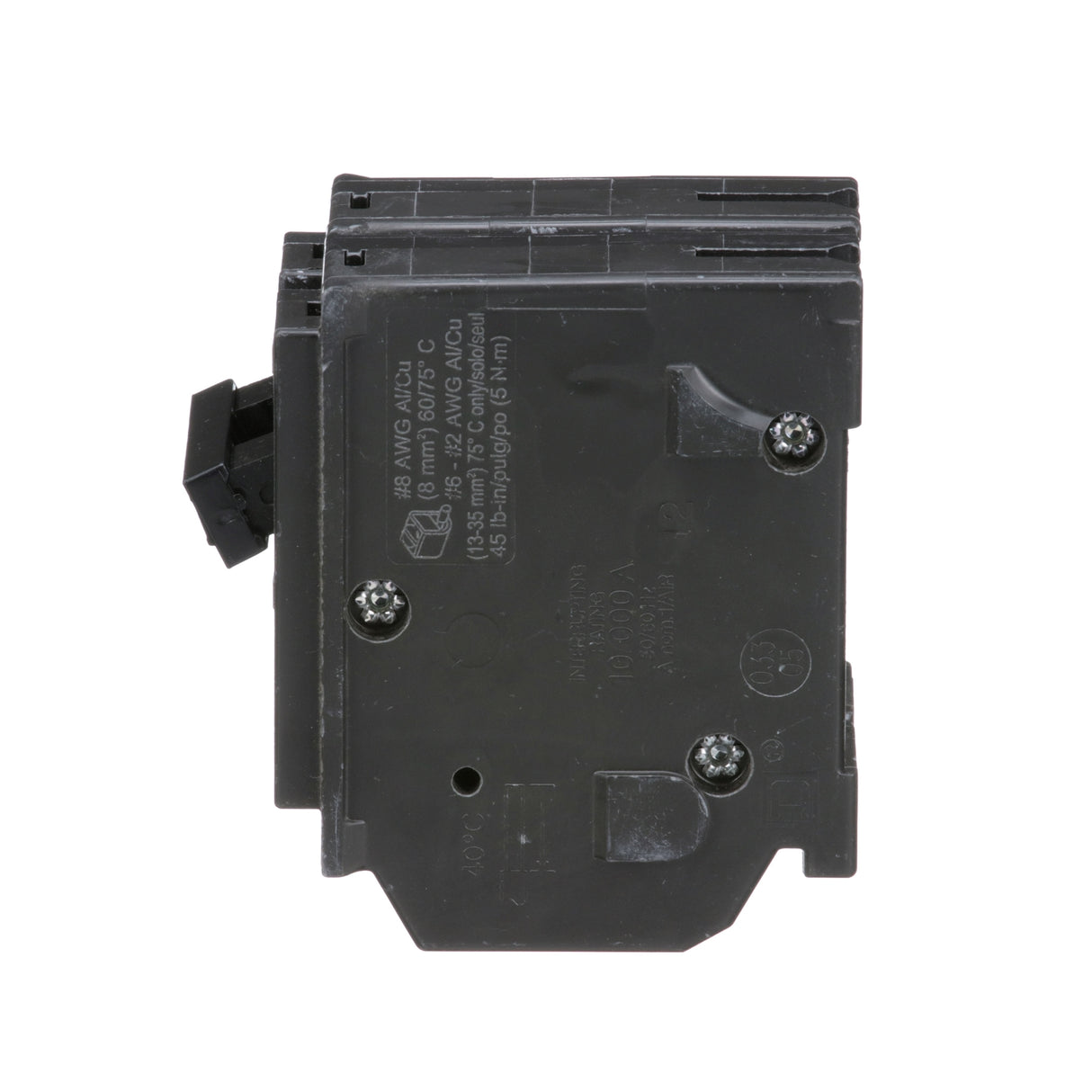 Square D 50 Amp Circuit Breaker HOM250 Homeline 2 Pole Plug In 50A, 120/240V, AC, Single Phase